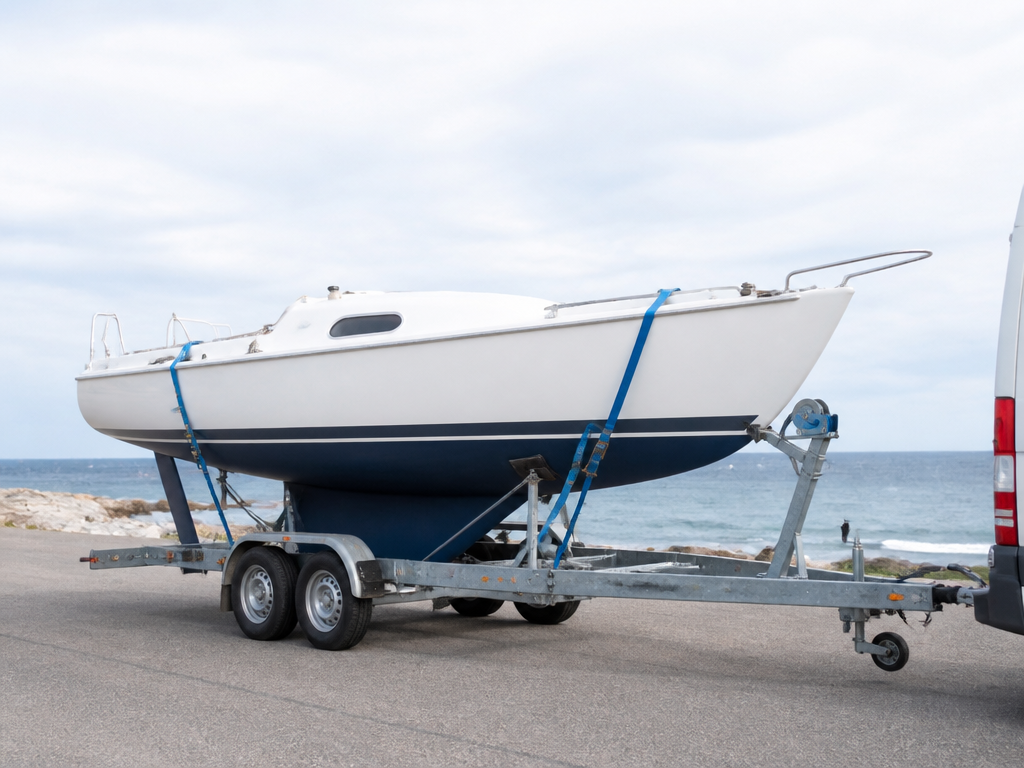 Транспорт на яхта крайбрежен паркинг | Yacht coastal parking transport Bulgaria | Segelyacht Küstenparken Transport Bulgarien